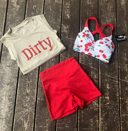 Sugared Cherry Crop Top Bundle