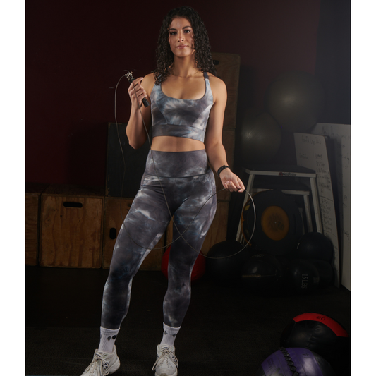 Elevate Leggings (Tie-Dye Grey/Blue)