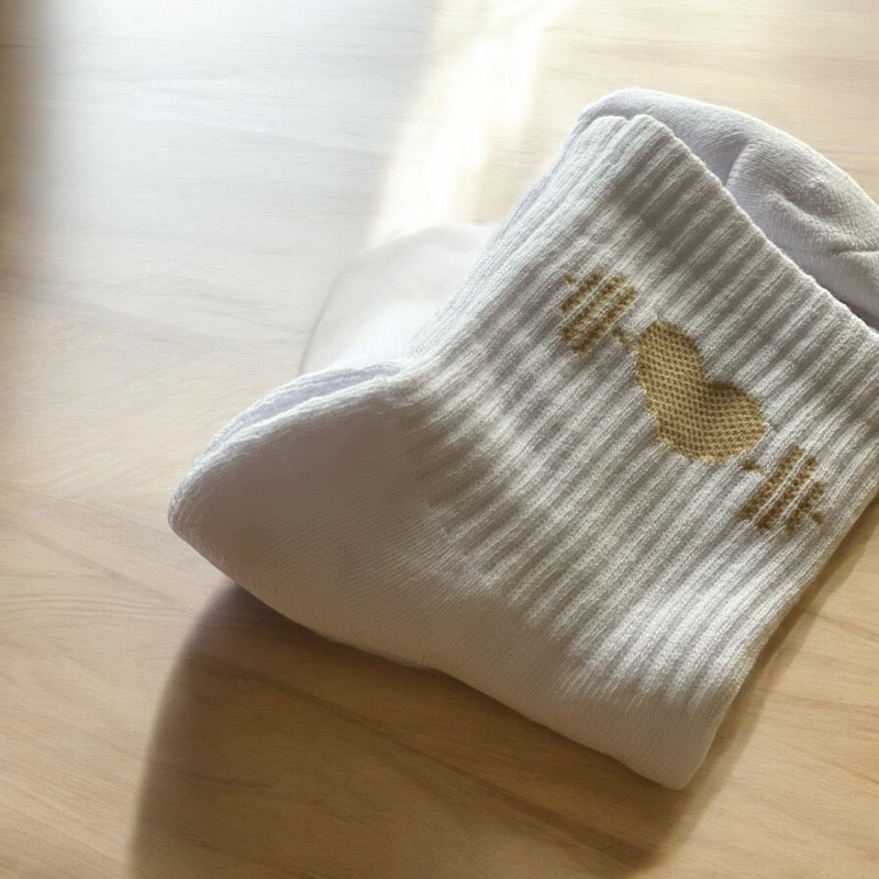 Performance Socks (White with "Toasted Marshmallow" Logo)