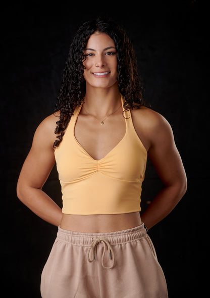 The "Marilyn" Sports Bra (Butterscotch Glaze)